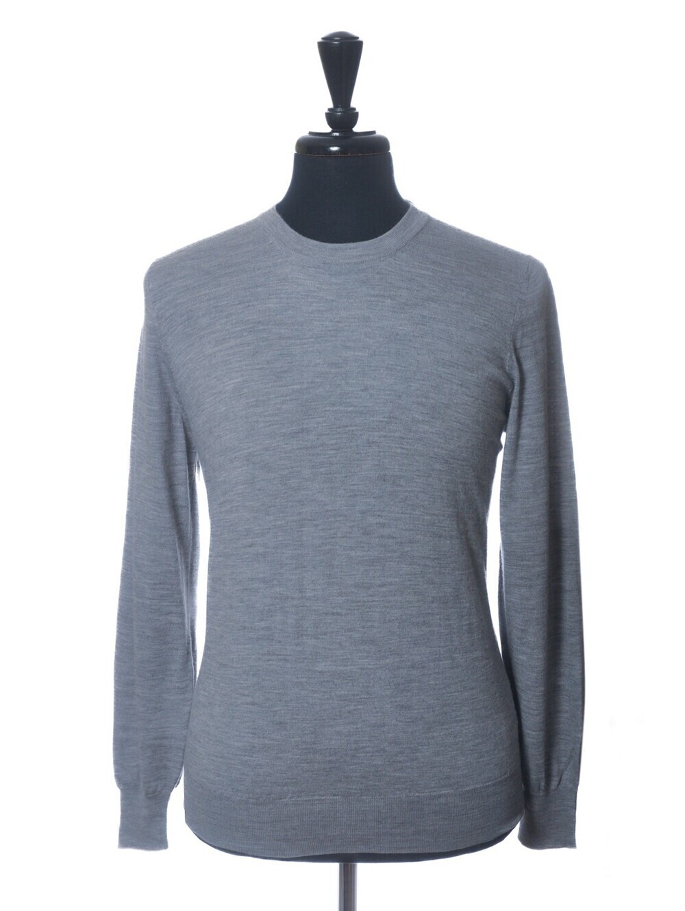 Brunello Cucinelli Grey Wool Cashmere Crew Neck Sweater 34345
